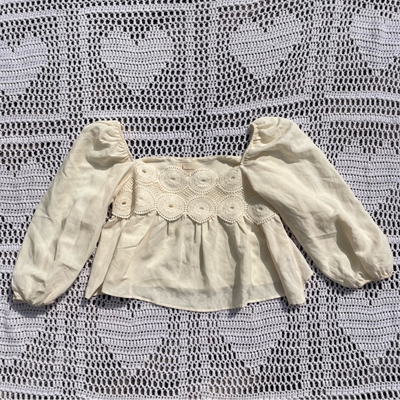 NWT Anthropologie Lace Babydoll Top - Picture 3 of 5